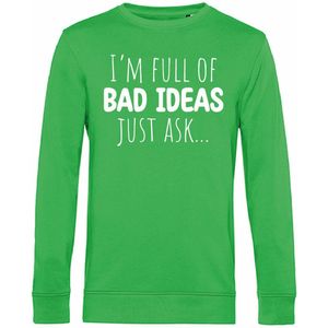 7431 - Sweater - I'm full of bad ideas-Apple Green-XL