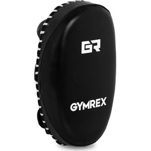 Gymrex Stootkussen - 350 x 210 mm - zwart - witte naad