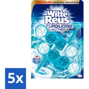 Witte Reus - Turquoise Actief Toiletblok - 2 Toiletblokken - Bulkverpakking - 5 stuks