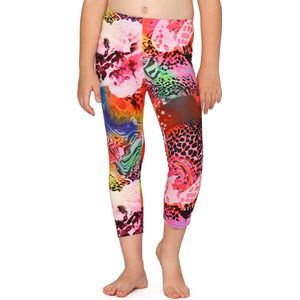 Merry Style Meisjes Leggings - Vrijetijdsbroek - Capri - Katoen - MS-MS10-405-LE - Multicolor Drukken - 128