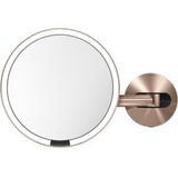 Sensor Spiegel, met Wandbevestiging, 20 cm, Roségoud - Simplehuman