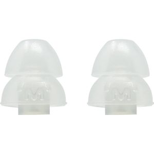 Etymotic ER201103 Dual Flange transparante vervangtips voor in-ear hoofdtelefoons XL 12mm (6 stuks)