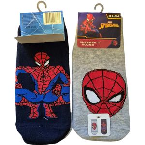 spiderman sneakersoks 2 pack 27/30