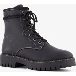 s.Oliver gevoerde dames veterboots zwart - Maat 37