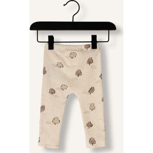 PLAY UP Printed Leggings Jersey Nb Broeken Unisex - Creme - Maat 80