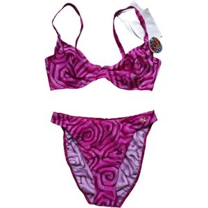 Naturana beugel bikini set maat 38xC fuchsia