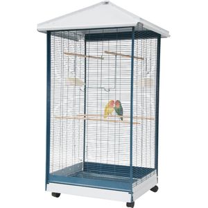 STRONG Vogelvoliere Refugio - Antraciet - 66 x 59 x 146 cm - Voliere - Parkietenkooi - Kamervoliere - Voliere voor Vogels - Voor Binnen