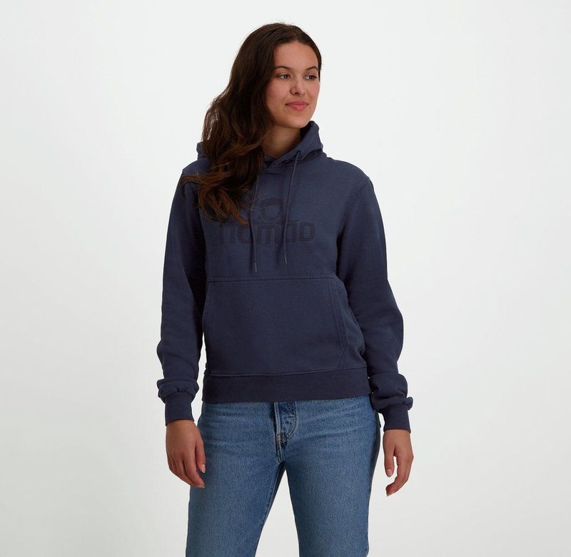 NOMAD® Rolleston Hoodie Dames | XS | Donkerblauw | 100% Biologisch katoen | Capuchon | Super Comfortabel