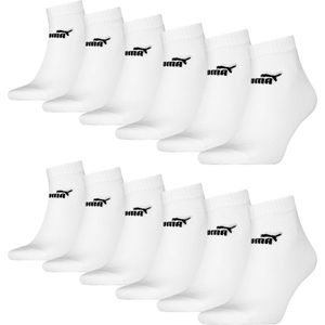 Puma - Unisex Sneakersokken - Set van 6 - Enkelhoog