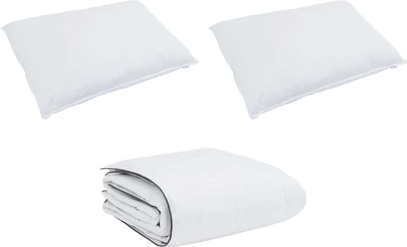 Dekbedovertrek Set - Wit - 200 x 220 cm - 3 pcs