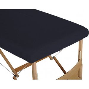 HABYS® Badstof Hoeslaken Massagetafel Blauw – Zonder uitsparing – Geschikt voor massagetafels met lengte 180 tot 185 cm – 63 tot 71 cm breedte