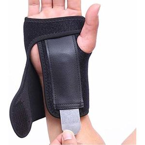 *** Polsbrace Links - Polssteun - Universeel Carpaal Deluxe Tunnel Syndroom Polsbrace - Zwart - van Heble® ***