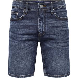 ONLY & SONS ONSWEFT DBD 7626 PIM DNM SHORTS VD Heren Jeans - Maat S