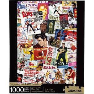 AQUARIUS Puzzel 1000 stukjes Elvis Film Poster collage