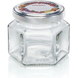 Leifheit 3209 Jampot Zeshoekig 106 ml Glas/Zilver