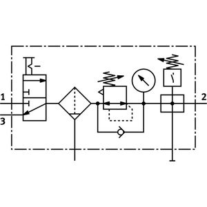 Festo - Luchtverzorgingsunit - G3/4'' - 0.5-12bar - 8400l/min - 40µm Maxi - 185777 - P2XBJ