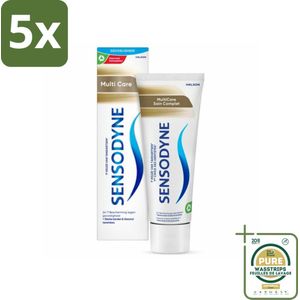 5 x Sensodyne - Tandpasta - MultiCare - Complete Tandverzorging - 75 ml - Grootverpakking - Gevoelige Tanden - Tandpasta - Tandverzorging - Tandplak - Tandvlees
