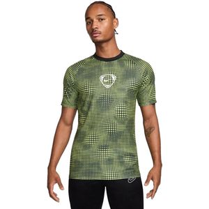 Nike nike academy+ mens dri-fit sh in de kleur groen.