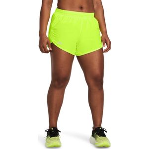 Under Armour Fly By 3in Shorts - Geel - Dames Onderbroeken