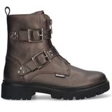 Braqeez - 425783-592 - Enkellaarzen - Grijs - Leer