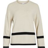 VILA - VIRIL O-NECK OVERSIZE KNIT TOP- NOOS - Dames - Gebreide truien