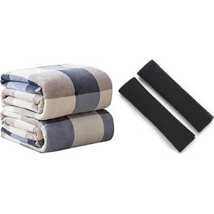 Set of 2 Children's Belt Protectors - Seat Belt Protectors for Child Car Seats - Blankets Included for Added Safety
