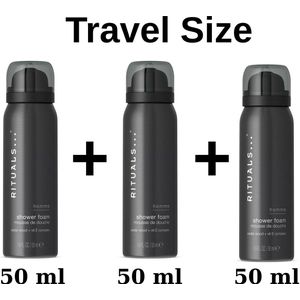 Rituals of Homme - Travel Shower Foam 50 ml x 3= 150 ml - Mini Doucheschuim