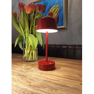 - Ags - Kleurrijke Retro LED Lamp- Design Tafellamp Draadloos USB -Rood-Geel-Zwart-Groen