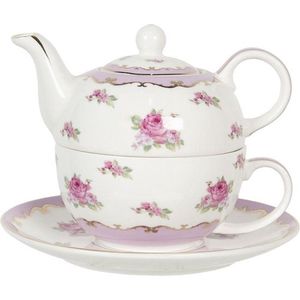 Tea for One 16*10*14 cm / 400 ml / 250 ml Meerkleurig Porselein Rond Theepot set Theeset Theepot met Kopje