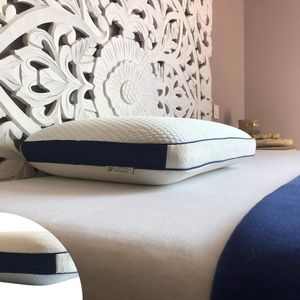 Memory Foam Pillow Premium Hypoallergenic Bamboo Cover Double-Sided Cooling Super Comfort Ergonomic Pillow Anti-Snoring - NightSide®