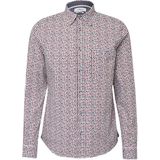 s.Oliver - Overhemd - Wit Rood AOP - Lange Mouwen - Met Contrastdetails