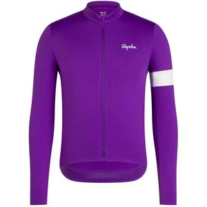 Rapha Core Thermal Long Sleeve Jersey Fietsshirt (Heren |purper)