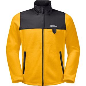 Jack Wolfskin Dna Grizzly Fleece FZ M 1709982-3802, Mannen, Geel, Fleece, maat: S
