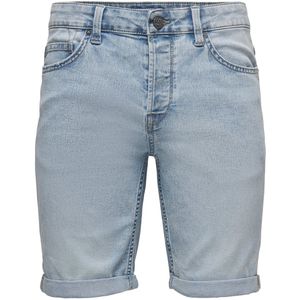 Only & Sons Broek Onsply Shorts Light Blue Pk 0755 22020755 Blue Denim Mannen Maat - M