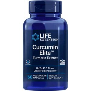 Life Extension - Curcumin Elite™ Kurkuma Extract - 60 Capsules - Hogere Opname gepatenteerde combinatie met Fenegriekvezels - Voedingssupplementen