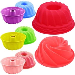 Cakevormen - Set van 8 Siliconen Cakevormen - Mini Muffinvormen voor Keuken - 3 Maten