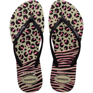 HAVAIANAS SLIM ANIMALS MIX Black grey