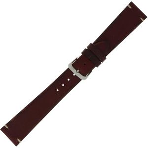 Morellato Horlogebandje - Morellato horlogeband X5278 Vintage - leer - Rood - bandbreedte 20.00 mm