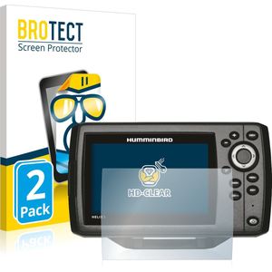 BROTECT - Screenprotector voor Humminbird Helix 5 - Folie Beschermfolie transparant (2 Stuks)