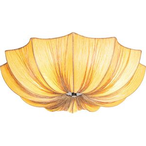 QAZQA plu - Design Plafondlamp - 3 lichts - Ø 52 cm - Beige - Woonkamer | Slaapkamer | Keuken