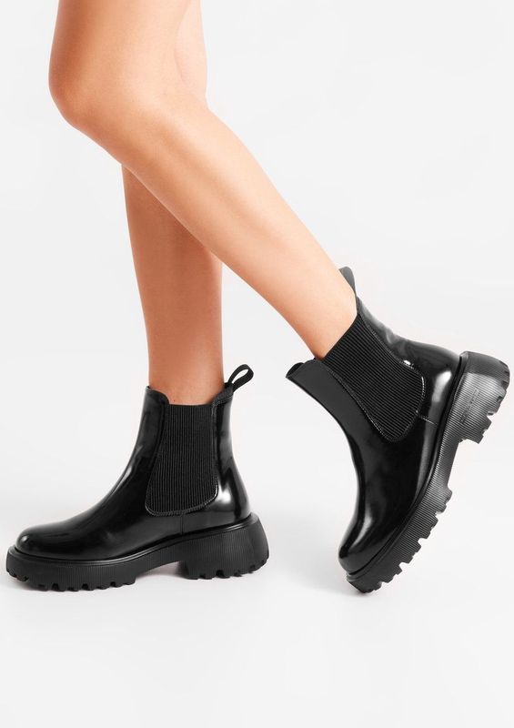 Aya Patent - Enkellaarsjes - Glanzend - 100% LWG-gecertificeerd Polido Leer