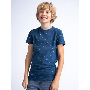 Petrol Industries - Jongens All-over Print T-shirt Ray - Blauw - Maat 140