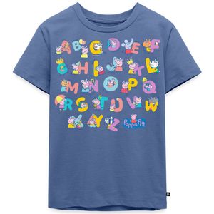 Peppa Pig Ontwerp Alfabet Met Peppa Premium T Shirt Kinderen