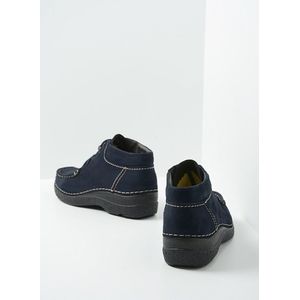 Wolky - Seamy Moc - Hoge Veterschoenen - Blauw - Nubuck