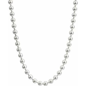 Fako Bijoux® - Bolletjes Ketting - Ball Chain - RVS - Stainless Steel - 3mm - 70cm - Zilverkleurig