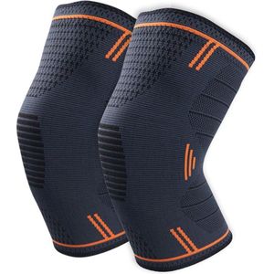 Boer Sport | Knie brace | Sport ondersteuning | Compressie | Elastisch Bandage | Blessures | Hardlopen | 2 stuks | M