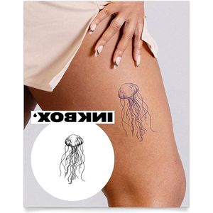 Semi-Permanent Tattoo - Premium Easy Long Lasting Waterproof Temporary Tattoo - Lasts 1-2 Weeks - Echoes - 6 x 3 in