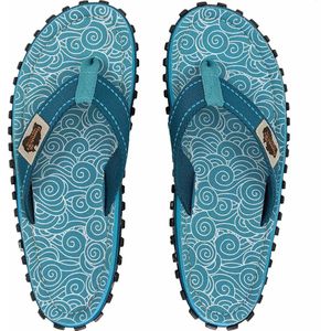 Islander Flip-Flop - Turquoise Swirls [UK 4 | EU 37]