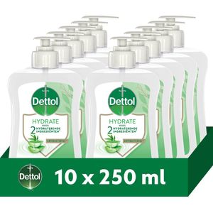 Dettol Hydrating Aloe Vera 250ML - 10 Stuks - Voordeelverpakking
