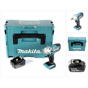 Makita DTW 190 T1J 18V Li-Ion accu slagmoersleutel in Makpac - met 1x BL 1850 5.0 Ah accu, zonder oplader